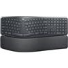 Logitech Tastiera Ergonomica Ergo K860 Wireless QWERTY Nordic Grafite