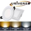 Universo FARETTO PANNELLO LED INCASSO CON BORDO IN VETRO 6 9 12 18 24 WATT QUADRATO TONDO LUCE BIANCA FREDDA CALDA NATURALE
