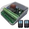ETTROGATE ricevitore universale scheda comando 433Mhz DC 12-24 V 2CH relÃ¨ Porta garage Apricancello serranda con 2 telecomandi pronti all'uso