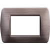 ETTROIT LN85310 placca 3 posti in plastica colore bronzo satinato compatibile Bticino Living light