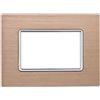 ETTROIT MT86311 Placca In Alluminio 3P Colore Oro Compatibile Con Bticino Matix