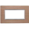 ETTROIT MT86411 Placca in Alluminio 4P Colore Oro Compatibile Con Bticino Matix