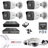 HIKVISION KIT VIDEOSORVEGLIANZA COMPLETO HIKVISION IP POE ULTRA HD NVR 4 TELECAMERE FULL HD HARD DISK 1TB
