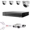 HIKVISION KIT VIDEOSORVEGLIANZA COMPLETO HIKVISION ULTRA HD DVR 4 TELECAMERE MINI DOME 5 MPX 2K HARD DISK 1TB