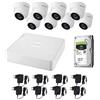 HIKVISION Kit Videosorveglianza Hikvision con DVR Turbo HD @1080p 8CH + 8 Dome + HD 1Tb Mod KIT-HIK880D