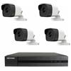 HIKVISION Kit videosorveglianza Hikvision HIWATCH Turbo HD 16 ch 1080P con 4 telecamere bullet 4 in 1 da 5 Mpx CMOS