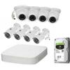 DAHUA Kit Videosorveglianza IP DAHUA NVR 4K 80Mbps 8CH + 8 IP Camera 3Mpx + HD 1Tb Mod. KIT-DHN814K