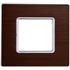 ETTROIT Placca compatibile Bticino Matix 2 moduli alluminio colore bronzo satinato