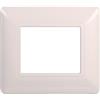 ETTROIT Placca compatibile Bticino Matix 2 moduli plastica colore bianco