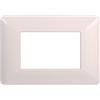 ETTROIT Placca compatibile Bticino Matix 3 moduli plastica colore bianco