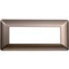 ETTROIT Placca compatibile Bticino Matix 6 moduli plastica colore bronzo
