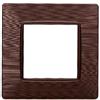 ETTROIT Placca compatibile Vimar Plana 2 moduli plastica colore bronzo satinato Ettroit EV85210