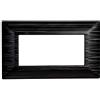 ETTROIT Placche compatibili Bticino Matix 4 moduli colore nero satinato