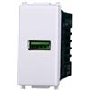 ETTROIT Presa Caricatore USB Type-A compatibile Vimar Plana 5Vdc 2.1A colore bianco Ettroit EV2401