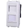ETTROIT Presa rete dati RJ45 UTP cat.6 compatibile Vimar Plana colore bianco Ettroit EV2356