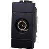 ETTROIT Presa Tv passante connettore maschio compatibile compatibile Bticino Livinglight colore nero