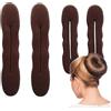 Generico Clip per per bigodino, cuscino per | Creatore di per capelli con ciambella e cuscino in spugna,Creatore portatile di per ciambelle per balli, riunioni di famiglia, matrim