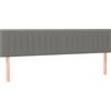 vidaXL Testiere 2 pz. Tessuto grigio scuro 80x5x78/88 cm