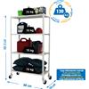 Simonrack MADERCLICK MOBILE 4/500 1500 BRANCO/MADEIRA prateleira metallica