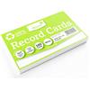 Silvine 100 schede flash 100% riciclate, 12,7 x 7,6 cm, a righe, colore: bianco