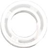ZMdooreasy Guarnizione in plastica per albero mulinello da pesca, con foro di iniezione per olio, parti di riparazione per baitcaster, nero e argento, 7 x 2 mm (7 x 2,5 mm)