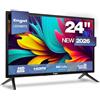 Engel TV LED 24" LE2466T2 HD Ready con doppio sintonizzatore DVB-T2/S2, PVR e Time-Shift, Dolby Audio, 3 HDMI, 2 USB, modalità Hotel, schermo 1366×768