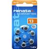 Renata PBZ7307-1 ZA13.DP6 0HG Hearing Aid PR48 - Pila a bottone ZA 13 zinco-aria 305 mAh, 1,4 V, 6 pezzi