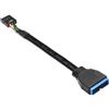 Good Connections Alcasa 5021-PST1 cavo di interfaccia e adattatore USB 3.0 USB 2.0 Nero, Blu