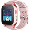 TCL MOVETIME MT46 - Smartwatch per bambini 4G, con Tracking GPS, Pulsante SOS, Fotocamera da 2MP, Fitness Tracking e Temi personalizzati, rosa