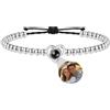 Nergaebe Braccialetti Personalizzati Con Foto All'interno e Proiezione - Regali Fotografici per Donne/Uomini/Famiglia