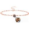 Nergaebe Braccialetti Personalizzati Con Foto All'interno, Bracciale di Proiezione Con Immagine Circolare per Donna Uomo, Regalo per la Festa della Mamma, Compleanni