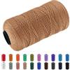 CAMAL Macrame Corda Polipropilene Filo Macrame 1.5mm Spago Colorato 200m Cordino per Borse Uncinetto Corde Colorate per Artigianato, Decorazioni per la Casa, Borsa a Tracolla (Caramello)