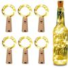 Colexy Luci per Bottiglie, 6 Pezzi Luci per Bottiglie di Vetro con Tappo, Luci a Batteria Lampada per Bottiglia, Mini Bottiglia Luminose per Decorazioni di Natale, Matrimoni, Feste, DIY (20 Lights)
