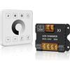 Zeroupshop Controller a strisce LED RF Touch Panel 30 A ad alta potenza DC5 V-24 V RGB dimmer con 27 modalità di illuminazione funzione di memoria stabile telecomando wireless per casa giardino
