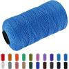 CAMAL Macrame Corda Polipropilene Filo Macrame 1.5mm Spago Colorato 200m Cordino per Borse Uncinetto Corde Colorate per Artigianato, Decorazioni per la Casa, Borsa a Tracolla (Blu Lago)