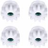 BE-TOOL Confezione da 4 cuscinetti per frizione a secchio, colore bianco, per pignoni per mocio rotante, compatibili con Vileda