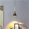 SANGPAO Decorazioni per la casa Lampade a sospensione a LED Lampada a sospensione a tubo lungo cono Lampada da cucina Lampada a sospensione in oro nero Barra luminosa di metà secolo Mini lampadario li