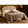 Viterbo Biancheria Piumone Trapunta In Morbido E Soffice Coral Cinigliata Double Face Con 1 Cuscino Made In Italy (Tortora/Panna, Singolo, (180x260CM))
