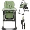 KINDERKRAFT Seggiolone Tummie 2in1 Green