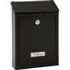ARREGUI Civic E5724-C Cassetta Postale Individuale in Acciaio | Cassetta Postale Da Esterno | Dimensione S (DIN A5) | Facile da Montare | Nero