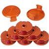 Axorafow Confezione da 62 bobine di filo in nylon da 0,2 cm con cappuccio per Wa0007 Wg105-wg124 Series (inclusi WG116 WG119) - Compatibile con decespugliatori Worx