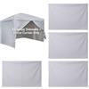 VEVOR Tenda Laterale per Gazebo da Giardino da 3 x 3 m, con Strato Impermeabile e di Protezione dalla Luce Solare per Tende per Eventi all'Aperto, Campeggio, Solo 4 Pareti Laterali, Bianco