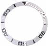 MOOKEENONE 38MM Guarda Lunetta Orologio Lunetta Ceramica Inserti Yacht Master Style Watch Ring per SKX007 SKX009, Argento