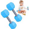 Generic Sonaglio Con Manubri - Giocattolo Per Allenamento Con Manubri, Sonaglio A Forma Di Manubri | Massaggiagengive Da Palestra Leggero, Giocattolo Con Sonaglio Con Manubri Per, Emozionante