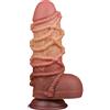 LOVETOY Dildo XXL Braided Ropes 24,5 cm