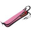 Uxsiya Borsa per bacchette, 5 colori per esercizi di allenamento per bacchette, chiave per batteria, spazzole metalliche per batteria, pad di risonanza, mazze,(Rosa)