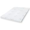 The White Stone Topper Singolo 80x190 cm in Lattice Naturale, Sfoderab