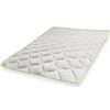 The White Stone Topper Rinfrescante Matrimoniale con Elastici 150X190