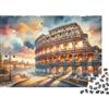 RMMERPCVREFE Colosseum Puzzle 1000 Pezzi carta per Adulti Sunset Sky Puzzle per Famiglia relax casa regalo decorativo 38x26cm/1000pcs