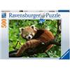 Ravensburger - Puzzle Panda rosso, 500 Pezzi, Idea regalo, per Lei o Lui, Puzzle Adulti